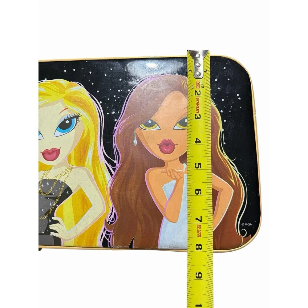 Bratz Vintage Hard Case Carry Train Box‎ Black MGA 2000s Girls Storage Bag